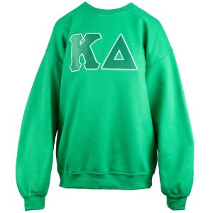 Kappa delta sorority green unisex crew sweatshirt